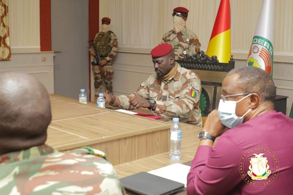 Mamady Doumbouya meets ECOWAS diplomats/ October 14, 2021